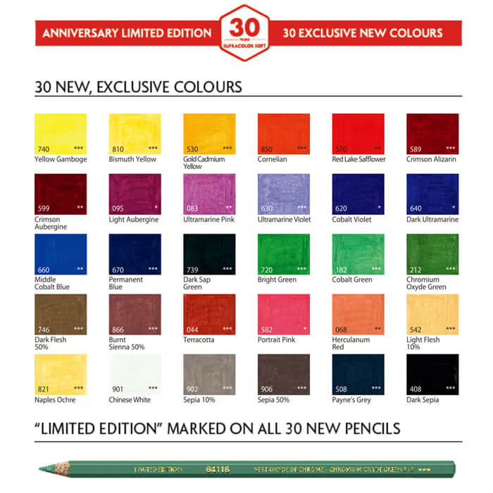 30色カラー見本