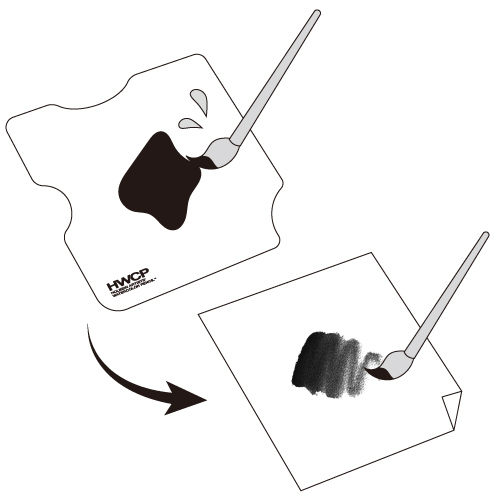 水彩色鉛筆用パレットの使い方