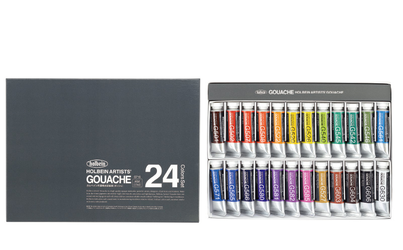 Holbein Opaque Watercolor, Gouache 12 Color 18 Color 24 Color 15ml/5ml –  AOOKMIYA