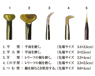 メノウ棒の種類