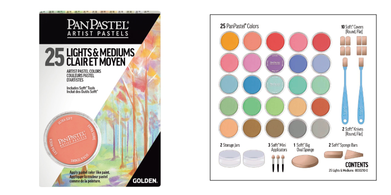 パンパステル ライト アンド ミディアム 25色セット