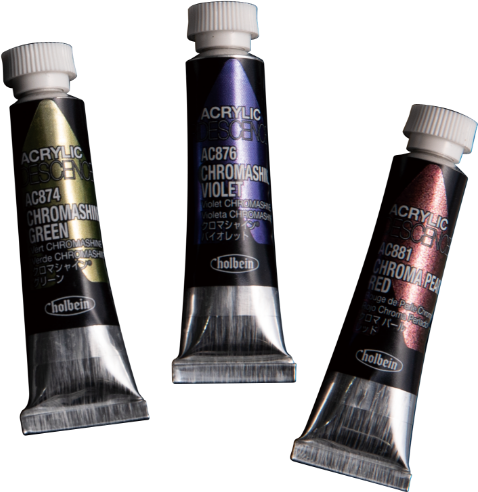 Holbein Acrylic Iridescence Colors - Chromashine Opaque Violet, 30ml