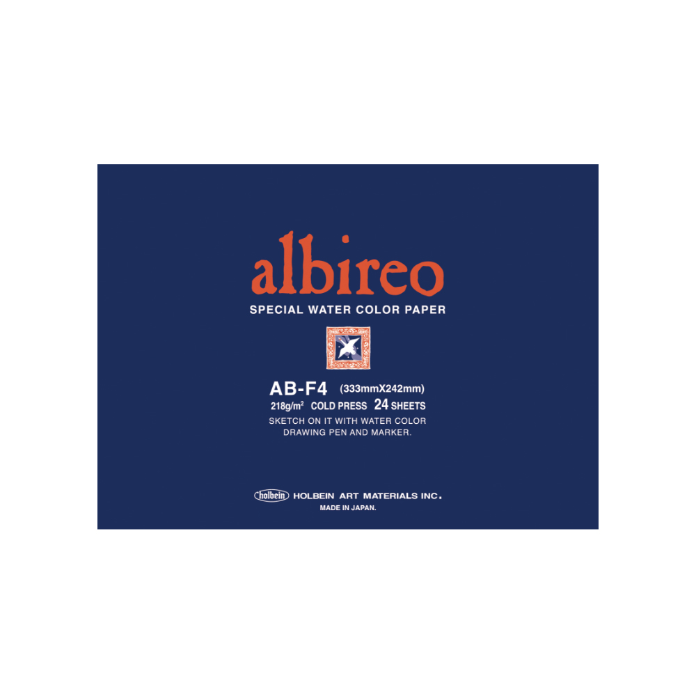 アルビレオ水彩紙 ブロック 218g 中目 AB-F4