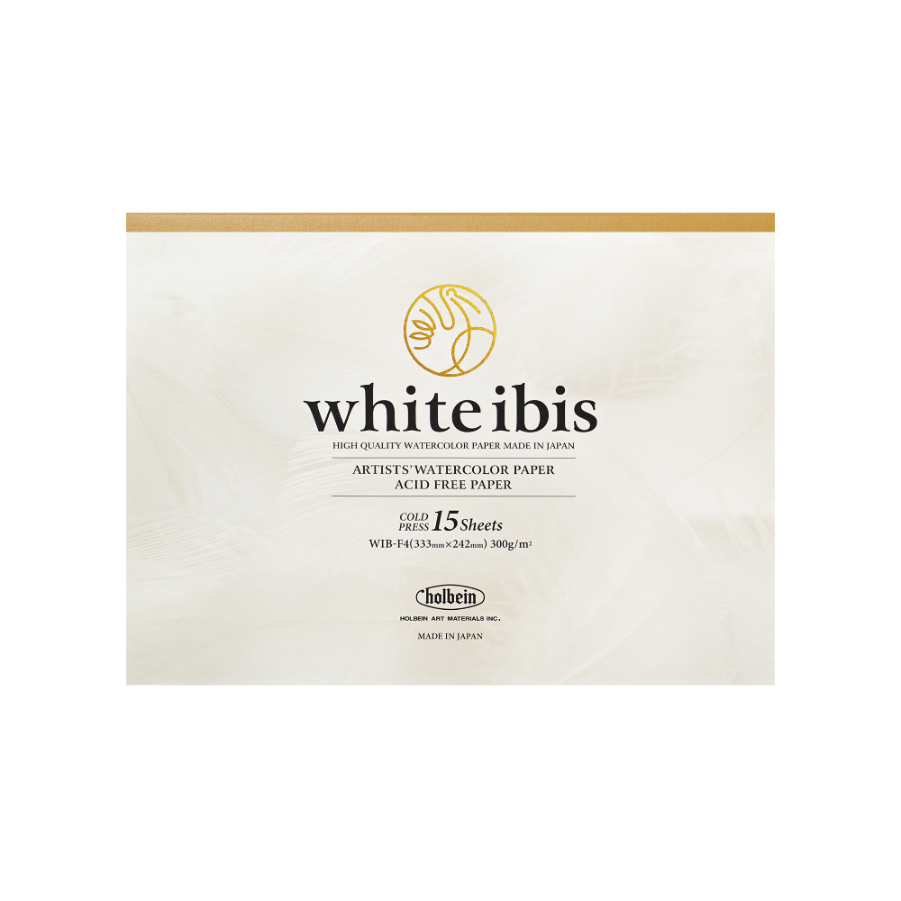 ホワイトアイビス水彩紙 ブロック 300g 中目 WIB-F4
