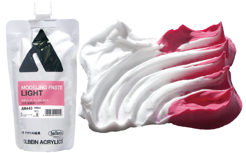 White Light and Fluffy Acrylic Modeling Texture Paste