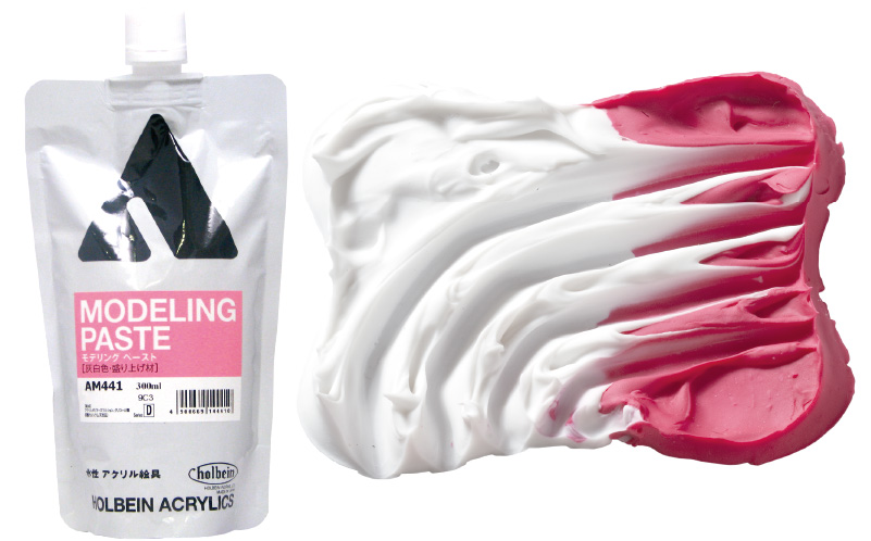 White Light and Fluffy Acrylic Modeling Texture Paste